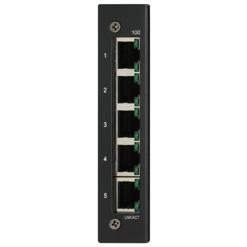 Tripp Lite NFI-U05 5-Port Unmanaged Industrial Ethernet Switch - 10/100 Mbps, Ruggedized, -40° to 75°C, DIN/Wall Mount
