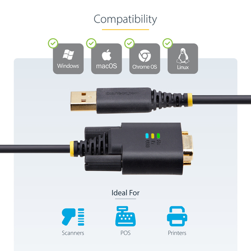 1P10FFC-USB-SERIAL - Cables & Adaptors by StarTech.com