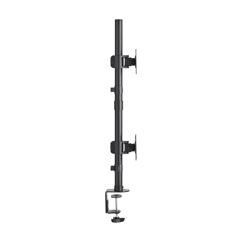Tripp Lite DDR1527SDC Dual Vertical Flat-Screen Desk Stand/Clamp Mount, 15 in. to 27 in. Flat-Screen Displays