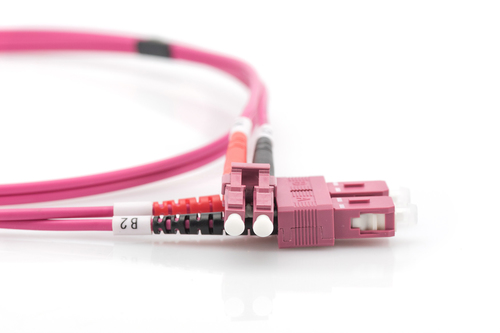Digitus Fiber Optic Multimode Patch Cord, OM4, LC / SC