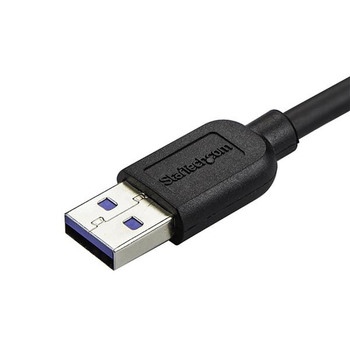 StarTech.com Slim Micro USB 3.0 Cable - M/M - Left-Angle Micro-USB - 0.5m (20in)