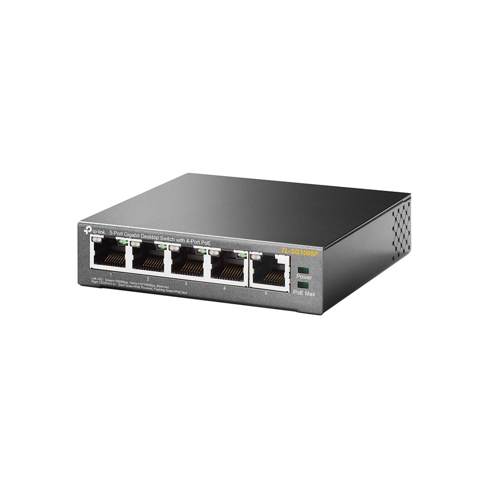 TP-Link TL-SG1005P network switch Unmanaged Gigabit Ethernet (10/100/1000) Power over Ethernet (PoE) Black