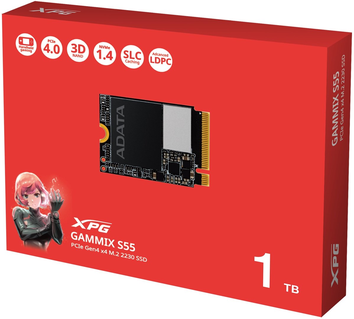 XPG SGAMMIXS55-1T-C internal solid state drive 1 TB M.2 PCI Express 4.0 NVMe 3D NAND