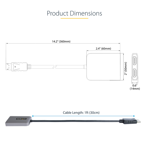 MST14DP122HD - Cables & Adaptors by StarTech.com