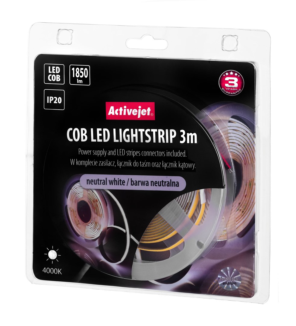 Activejet AJE-COB 3m neut strip light Universal strip light Indoor