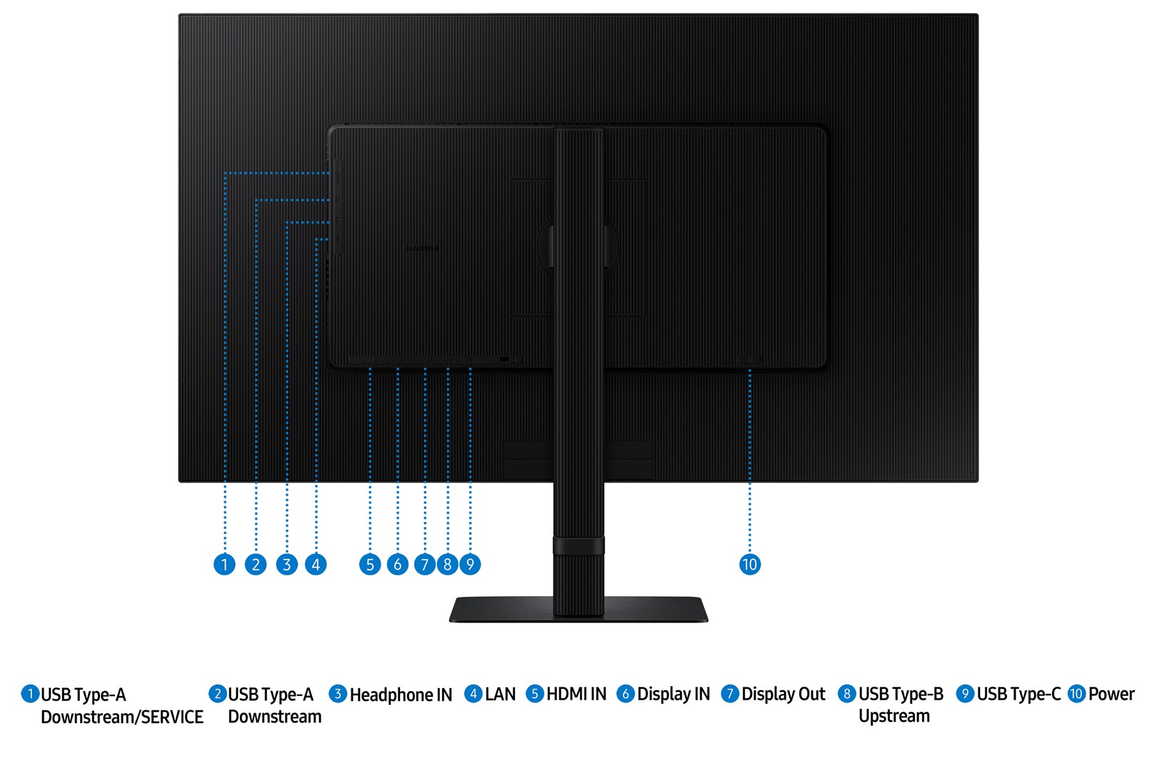 Samsung S60UD computer monitor 81.3 cm (32") 2560 x 1440 pixels Quad HD LCD Black