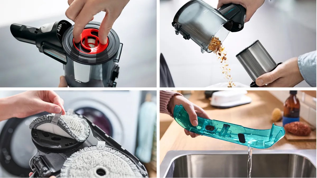 Bosch BCS71HYG1 stick vacuum/electric broom Battery Dry&wet HEPA Bagless 0.3 L 23.5 W Black, White 3 Ah