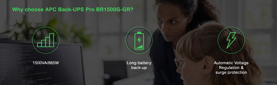 APC Back-UPS Pro uninterruptible power supply (UPS) Line-Interactive 1.5 kVA 865 W 6 AC outlet(s)