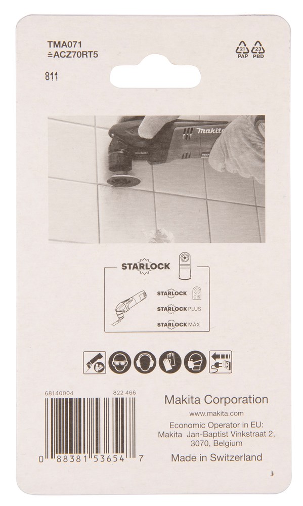 Makita B-65040 jigsaw/scroll saw/reciprocating saw blade Tungsten Carbide (TC) 1 pc(s)