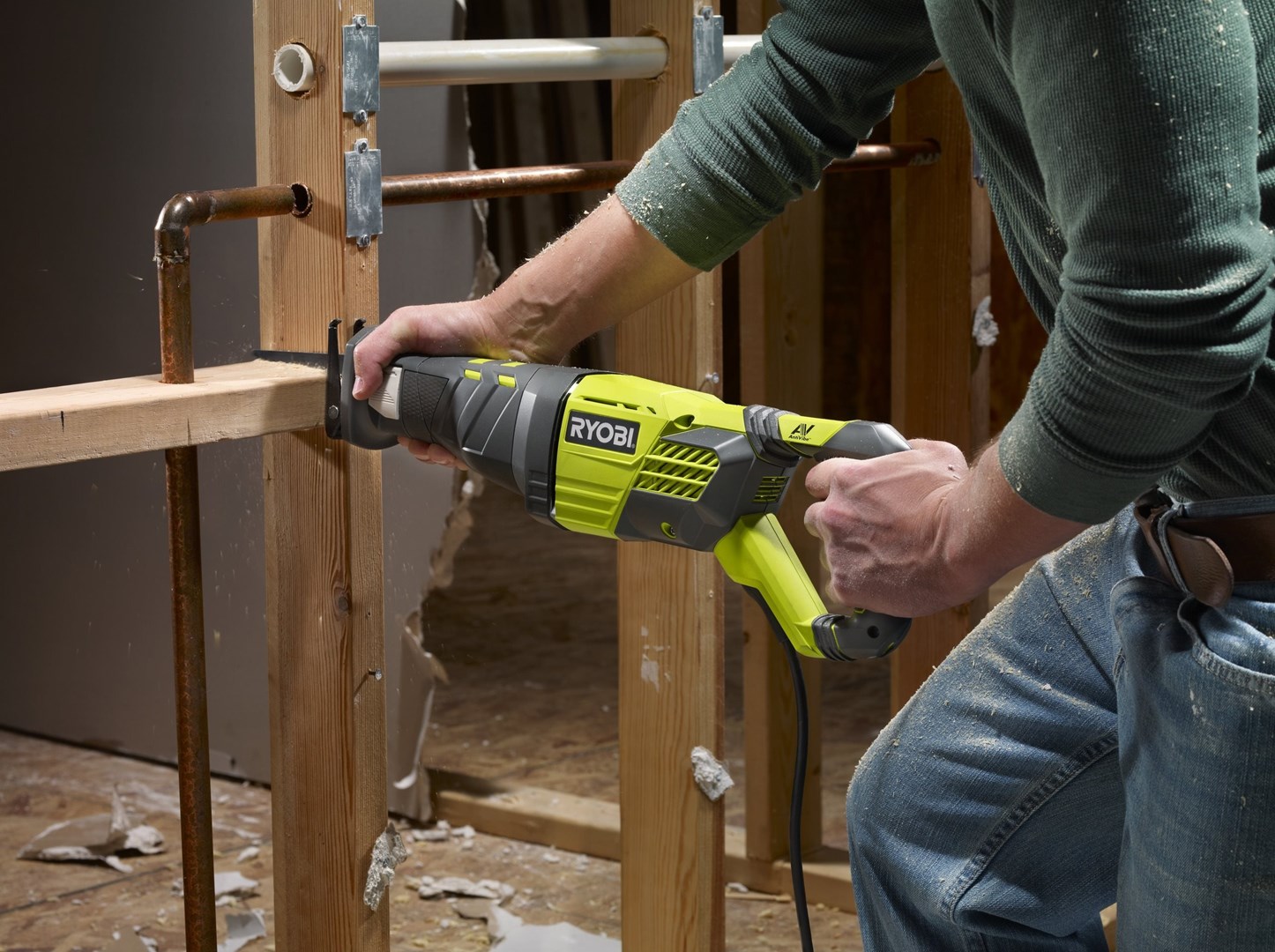 RYOBI RRS1200-K reciprocating saw 1200 W Black  Green