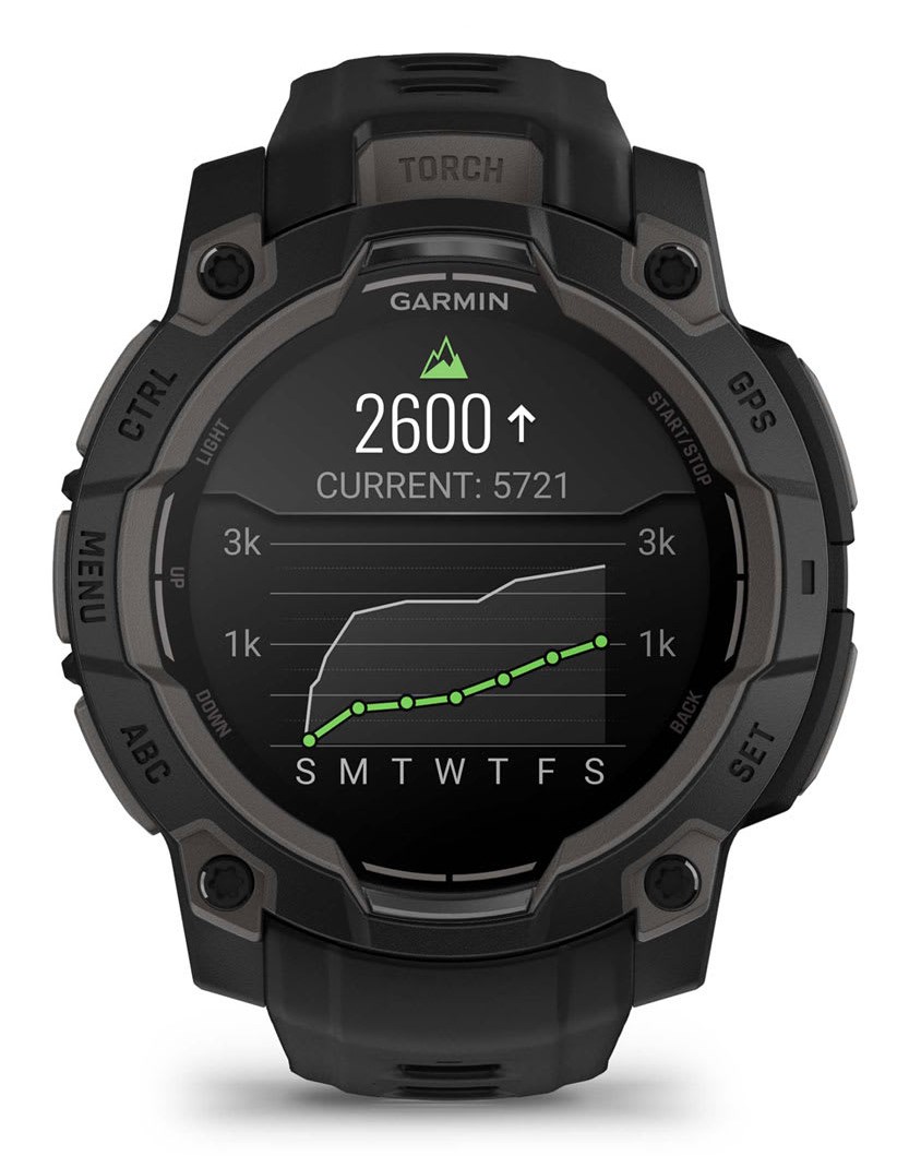Garmin Instinct 3 AMOLED 3.05 cm (1.2") 45 mm Digital 390 x 390 pixels Touchscreen Black GPS (satellite)