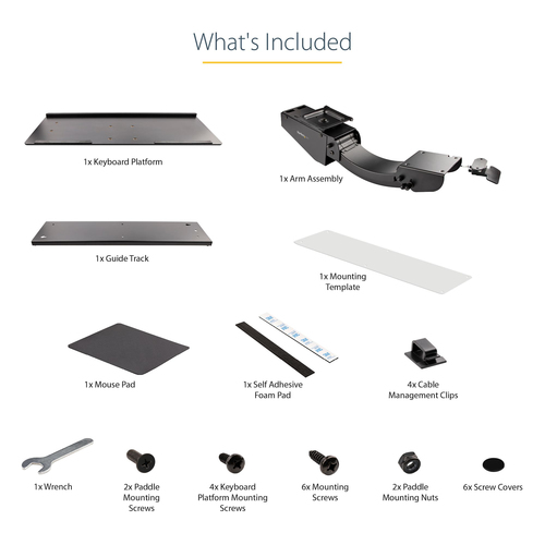 KBTRAYADJ2 - Computer Systems by StarTech.com