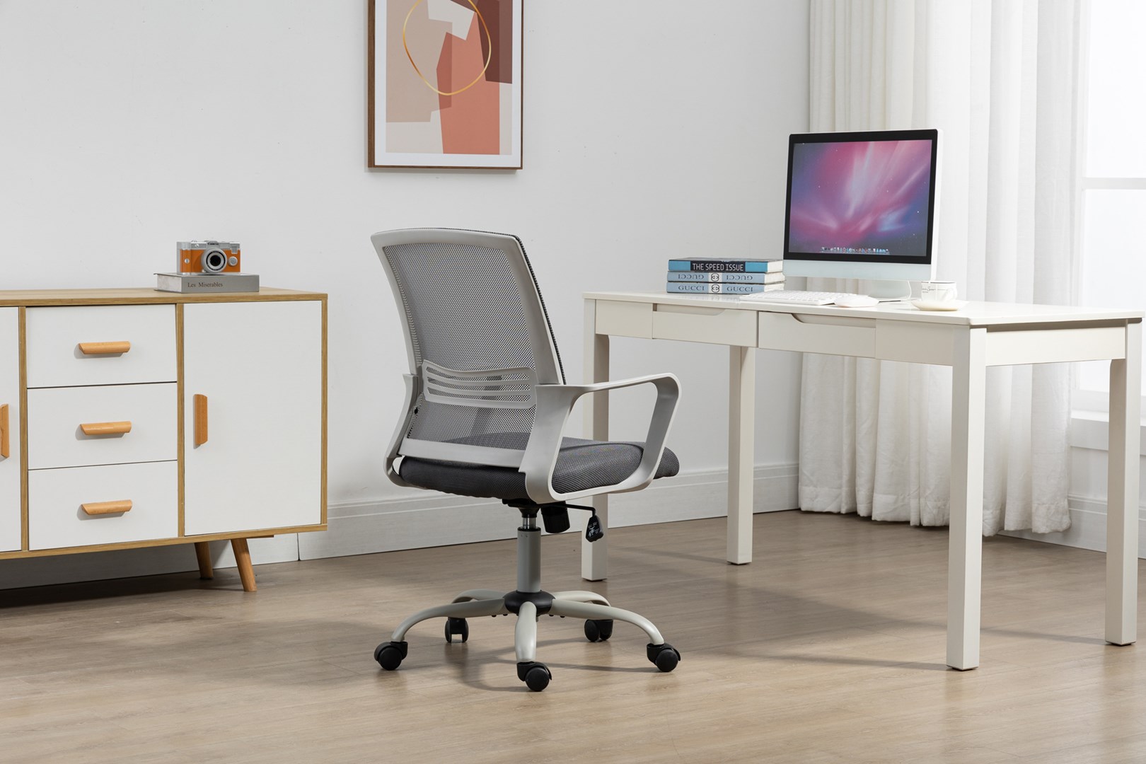 Office armchair ACTIVEJET YK01 grey