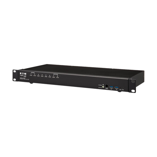 Tripp Lite B024-DPU08 8-Port DisplayPort/USB KVM Switch with Audio/Video and USB Peripheral Sharing, 4K 60 Hz, 1U Rack-Mount