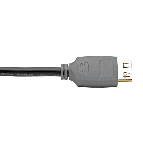 Tripp Lite P568-01M-2A 4K HDMI Cable (M/M) - 4K 60 Hz, HDR, 4:4:4, Gripping Connectors, Black, 1 m
