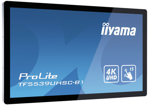 iiyama ProLite TF5539UHSC-B1AG-REF computer monitor 139.7 cm (55") 3840 x 2160 pixels 4K Ultra HD LED Touchscreen Multi-user Black