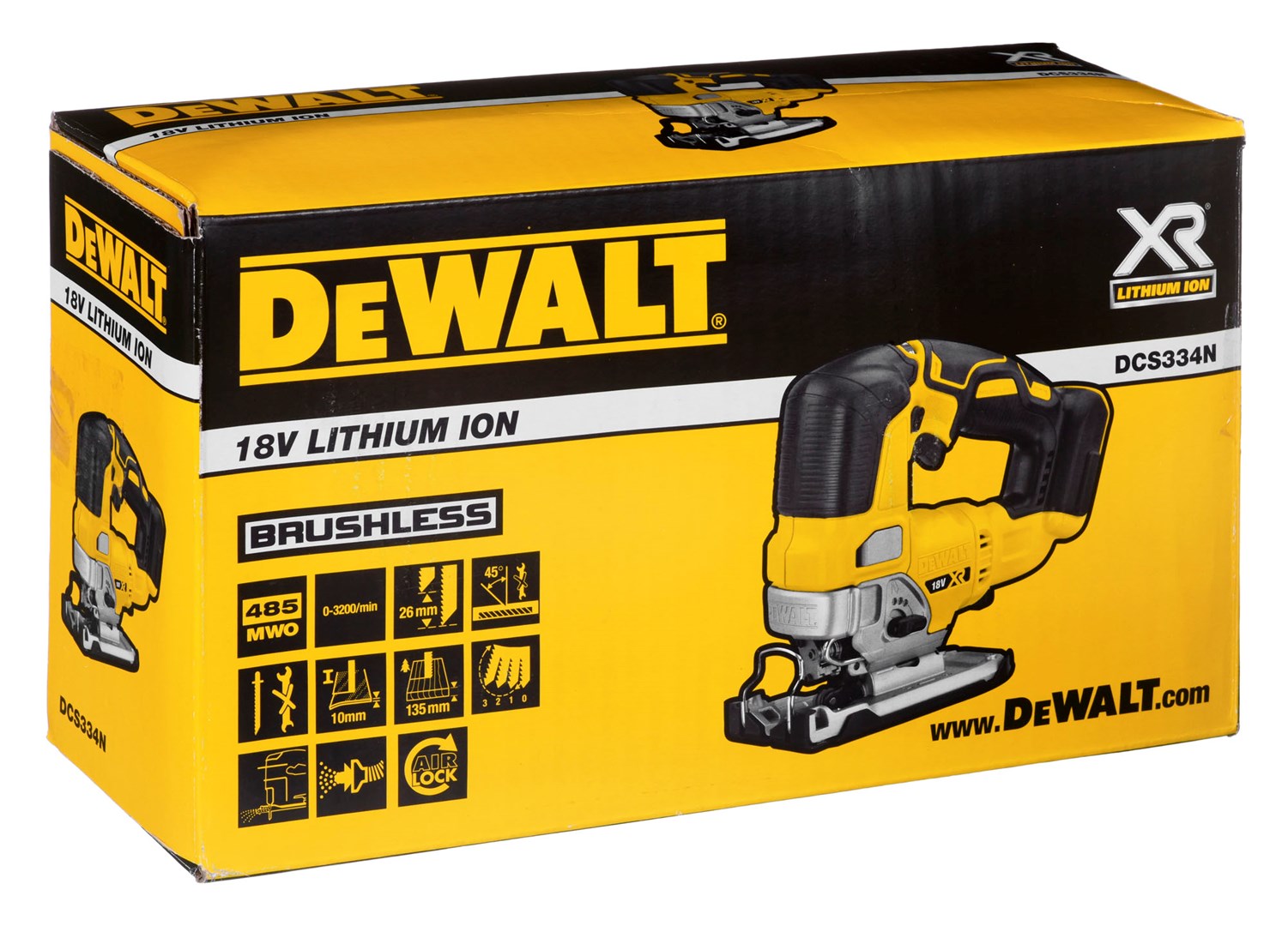 18 V XR jigsaw  135mm  without battery and lad