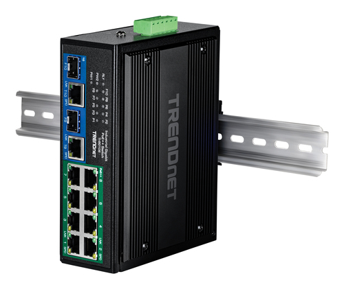 Trendnet TI-BG108 network switch Gigabit Ethernet (10/100/1000) Power over Ethernet (PoE) Black
