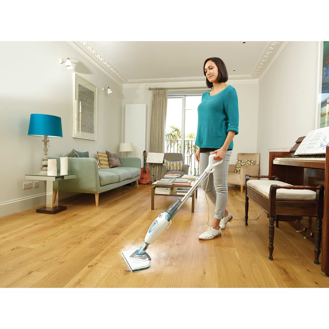 1600W Steam Mop  350ml Detachable Container  Variable Quantity P