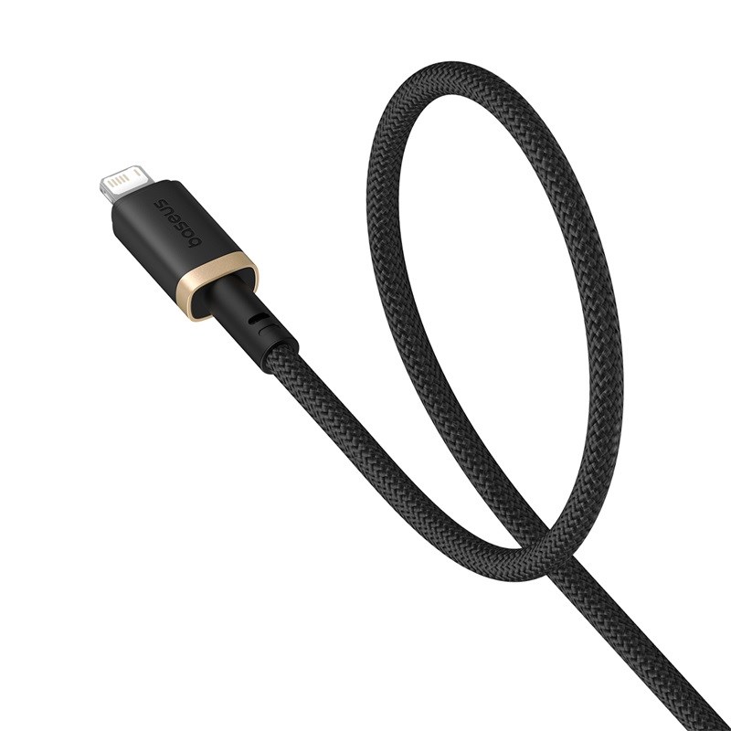 Baseus Dura Type A to IP 2.4A 2 m fast charging cable Black  Gold