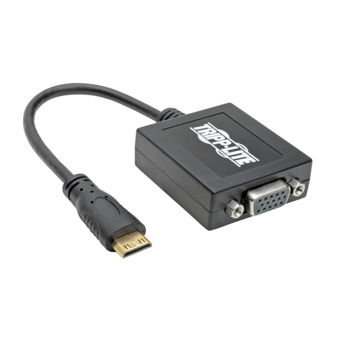 Tripp Lite P131-06N-MINI Mini HDMI to VGA Adapter Video Converter, (M/F), 6-in. (15.24 cm)