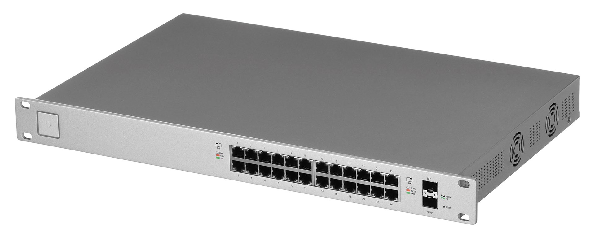 Ubiquiti UniFi US-24-250W network switch Managed Gigabit Ethernet (10/100/1000) Power over Ethernet (PoE) 1U Silver