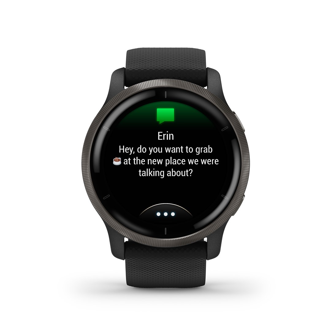 Garmin Venu 2 3.3 cm (1.3") AMOLED 45.4 mm Digital 416 x 416 pixels Touchscreen Wi-Fi GPS (satellite)