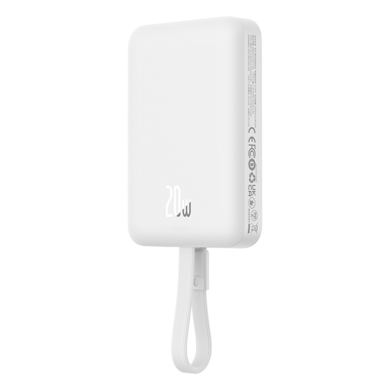 Baseus P10022109223-00 Lithium polymer (LiPo) power bank 10000 mAh Wireless charging White