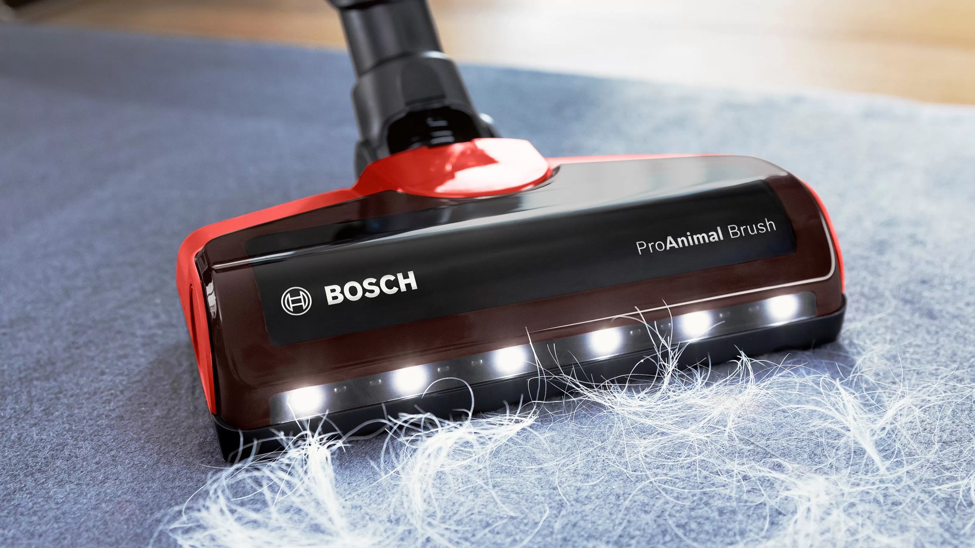 Bosch BCS711PET stick vacuum/electric broom Battery Dry Bagless 0.3 L Black, Red 3 Ah