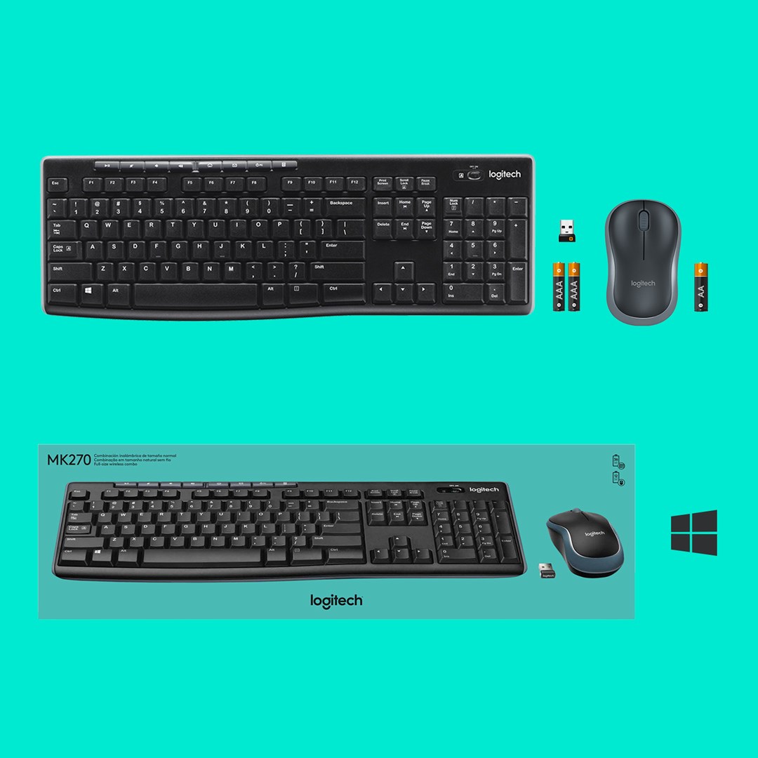 Logitech 920-004508 keyboard Mouse included Home RF Wireless QWERTY US International Black
