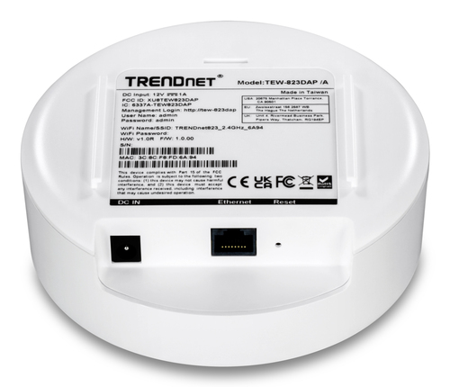 Trendnet TEW-823DAP wireless access point 1267 Mbit/s White Power over Ethernet (PoE)