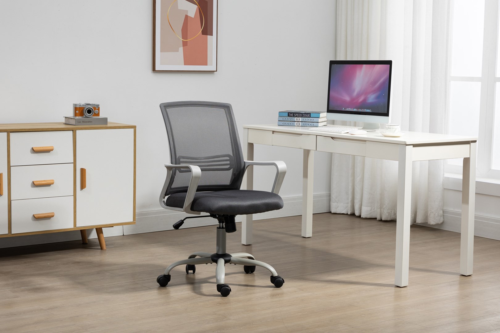 Office armchair ACTIVEJET YK01 grey