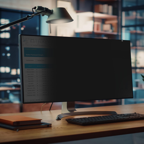 StarTech.com Privacy Screen For Dell P3424WE Curved Ultrawide 21:9 Monitor, Double-Sided Filter Matte/Glossy, Computer Monitor Screen Protector, TAA-Compliant
