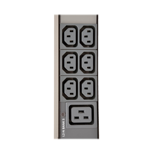Tripp Lite PDU3XMV6G32 3-Phase Local Metered PDU, 23kW, 42 208-240V outlets (36 C13, 6 C19), IEC309 32A Red (3P+N+E) 360-415V Input, 0u vertical, TAA