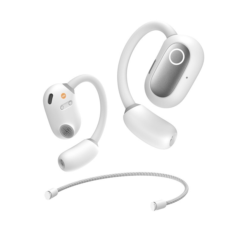 Baseus Eli Fit Open- Ear Headset Wireless Connectivity/Music USB Type-C Bluetooth White