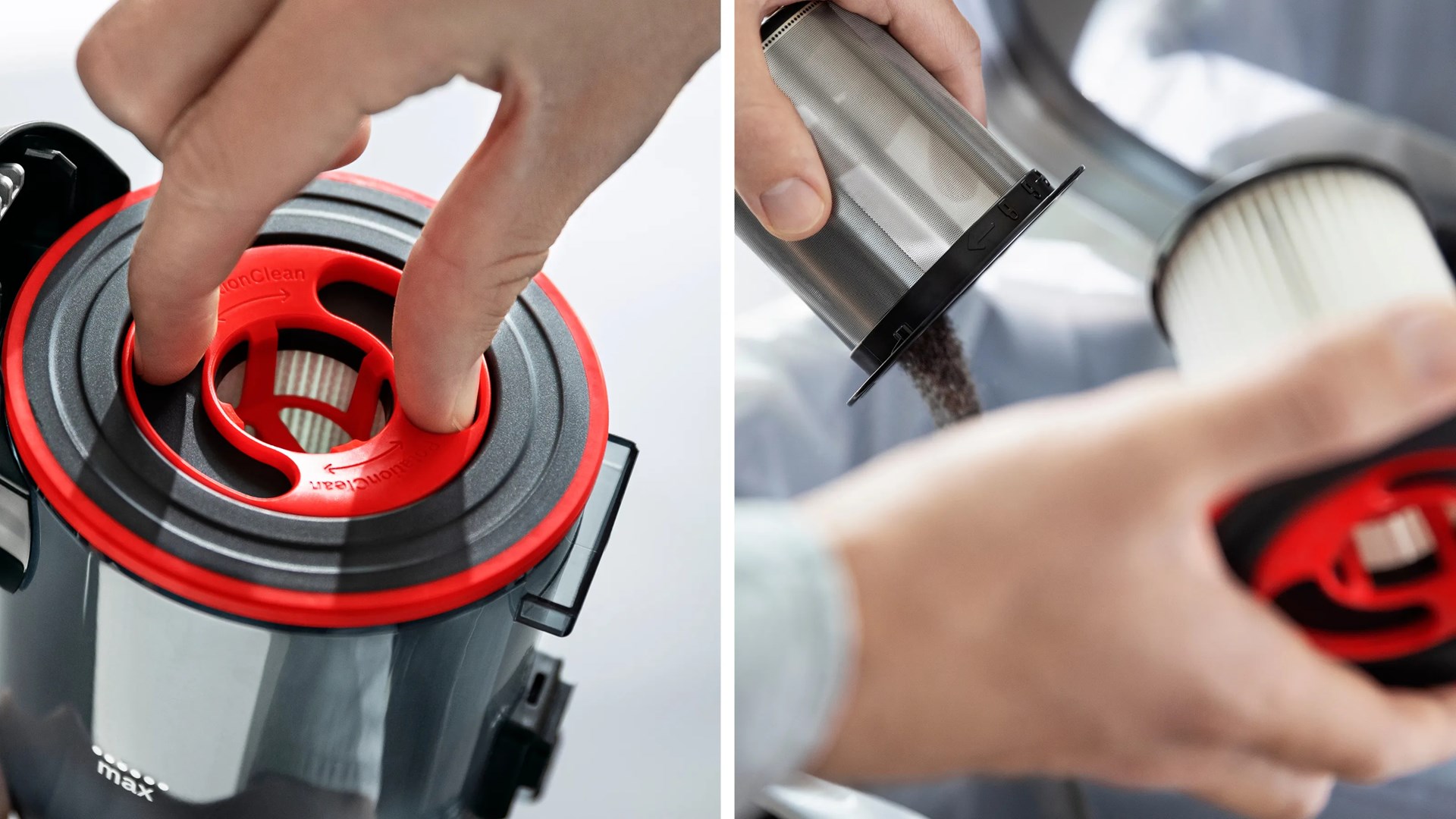 Bosch BCS711PET stick vacuum/electric broom Battery Dry Bagless 0.3 L Black, Red 3 Ah