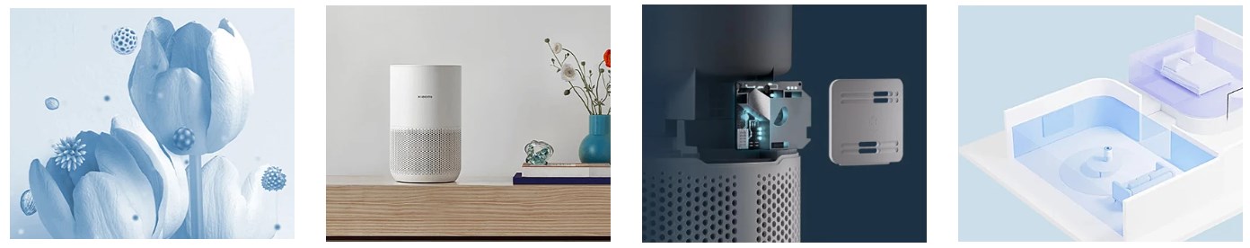 Xiaomi | Smart Air Purifier 4 Compact EU | 27 W | Suitable for rooms up to 16-27 m2 | White