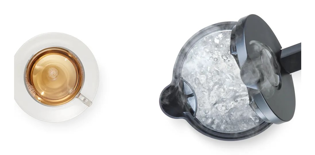 Bosch TWK8611P electric kettle 1.5 L 2400 W Anthracite, Stainless steel, White