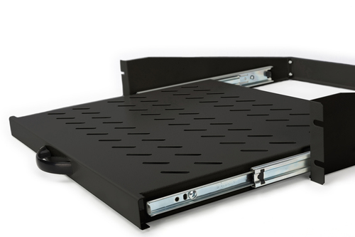 Digitus Extendible Shelf for fixed mounting on front 483 mm (19") profile rails