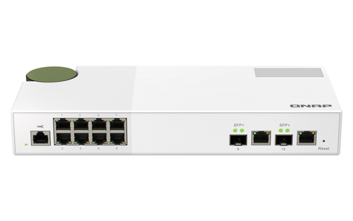 QNAP QSW-M2108-2C network switch Managed L2 2.5G Ethernet (100/1000/2500) Grey, White