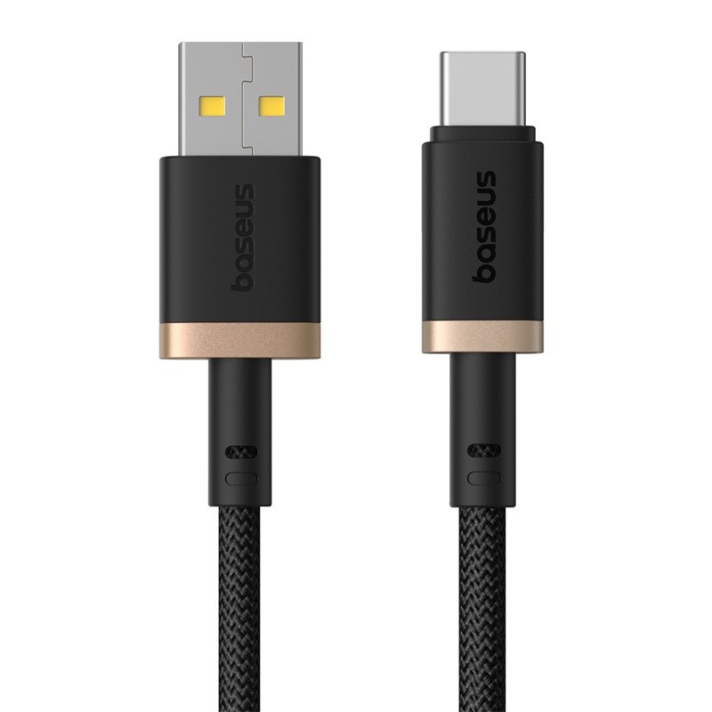 Baseus Dura USB Type A to Type C 60 W fast charging cable 1 m Black  Gold