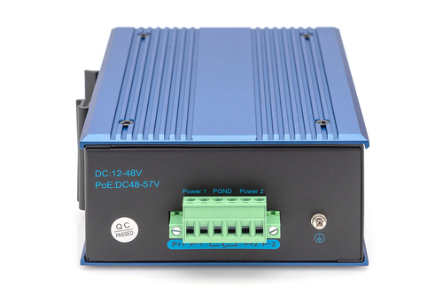 Digitus 8 Port Gigabit Ethernet Network PoE Switch, Industrial, Unmanaged
