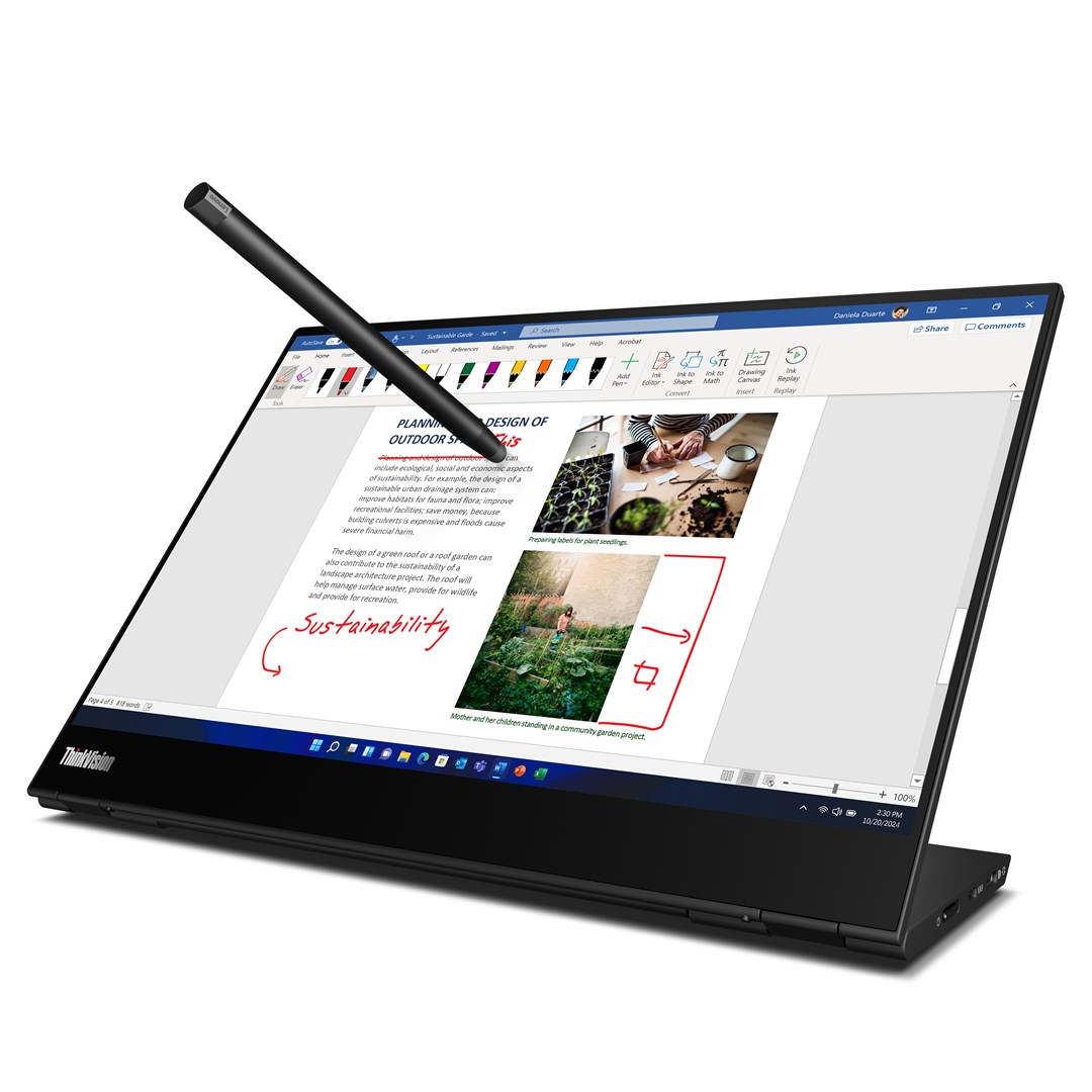 Lenovo Monitor ThinkVision 14.0" M14t Gen 2