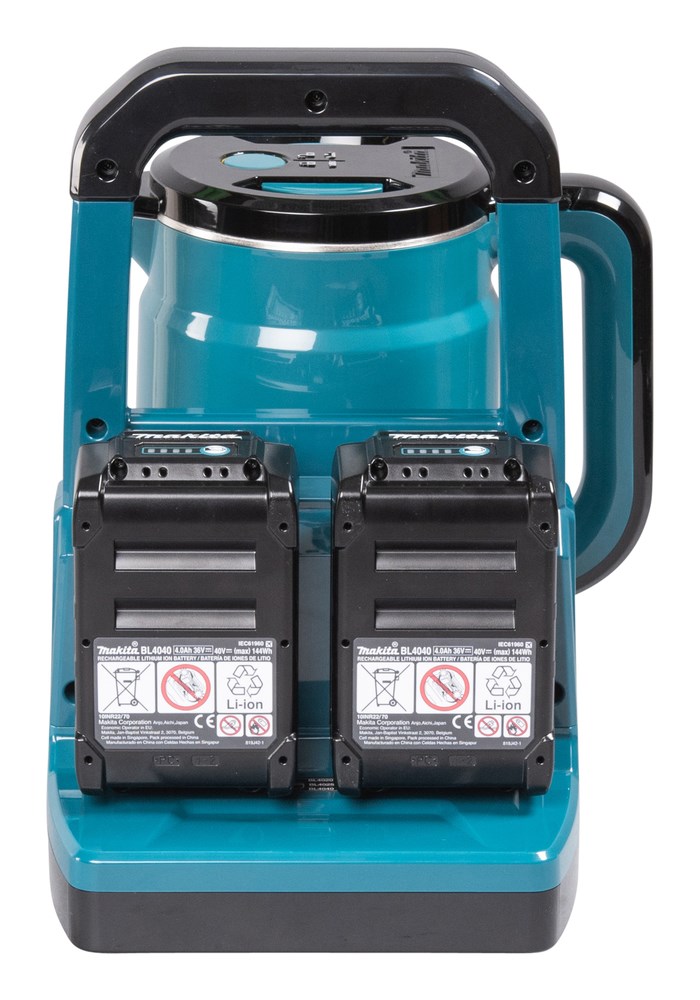 Makita KT001GZ electric kettle 0.8 L Black  Blue