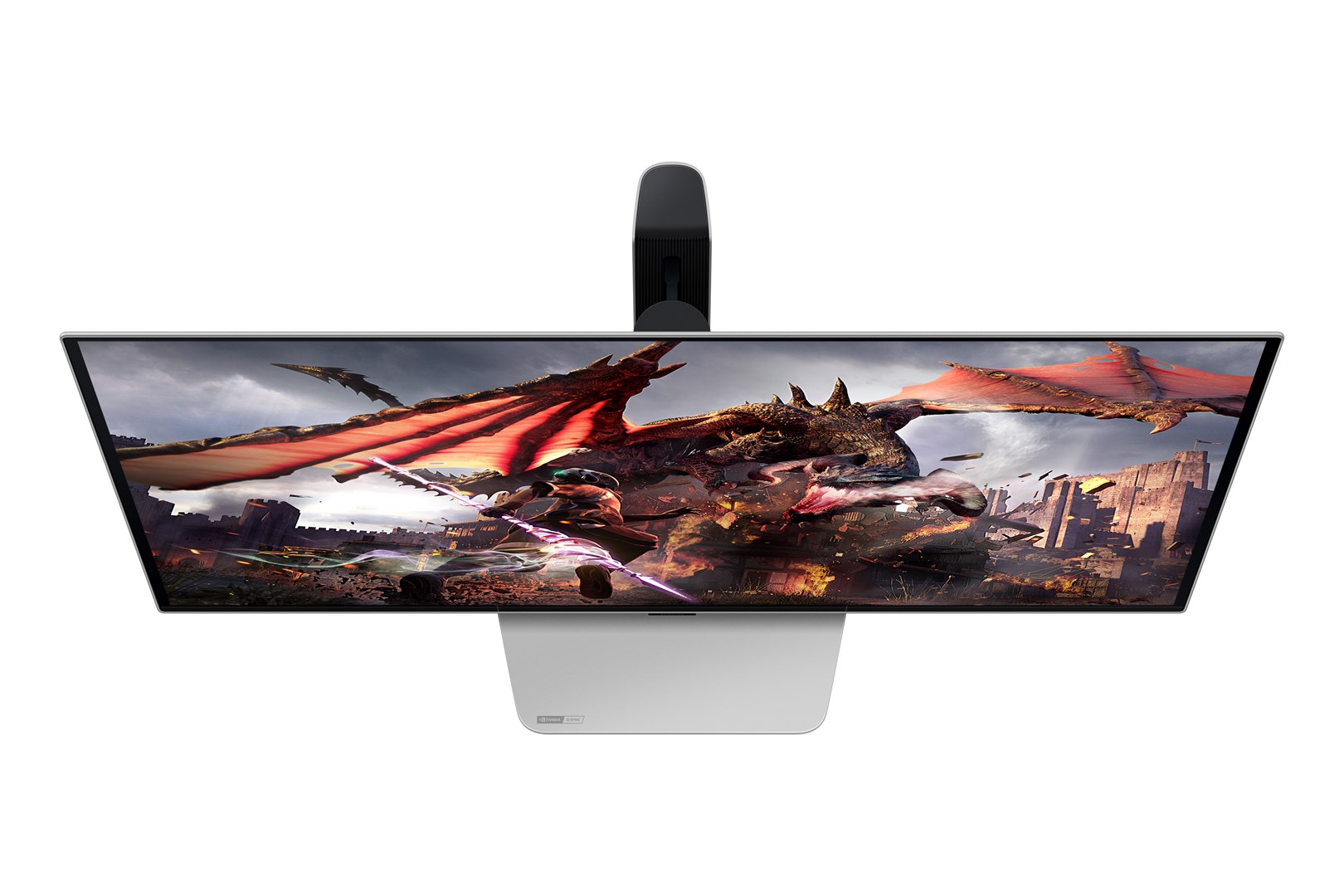 Samsung G80SD computer monitor 81.3 cm (32") 3840 x 2160 pixels 4K Ultra HD OLED Silver