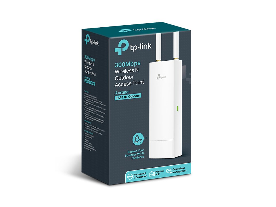 TP-Link EAP110-OUTDOOR wireless access point 300 Mbit/s Power over Ethernet (PoE)