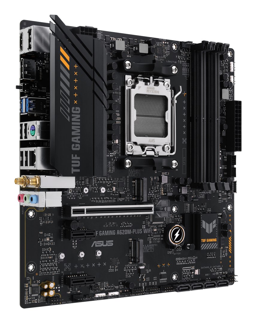 ASUS TUF GAMING A620M-PLUS WIFI AMD A620 Socket AM5 micro ATX