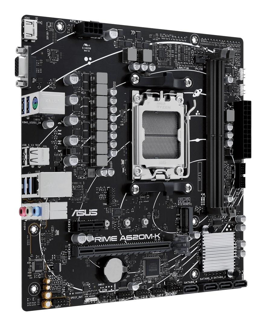 ASUS PRIME A620M-K AMD A620 Socket AM5 micro ATX