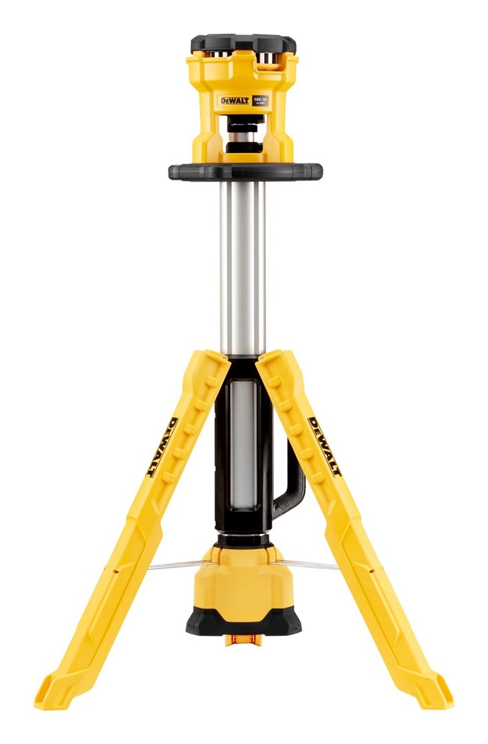 18 V flashlight on tripod without battery and charge