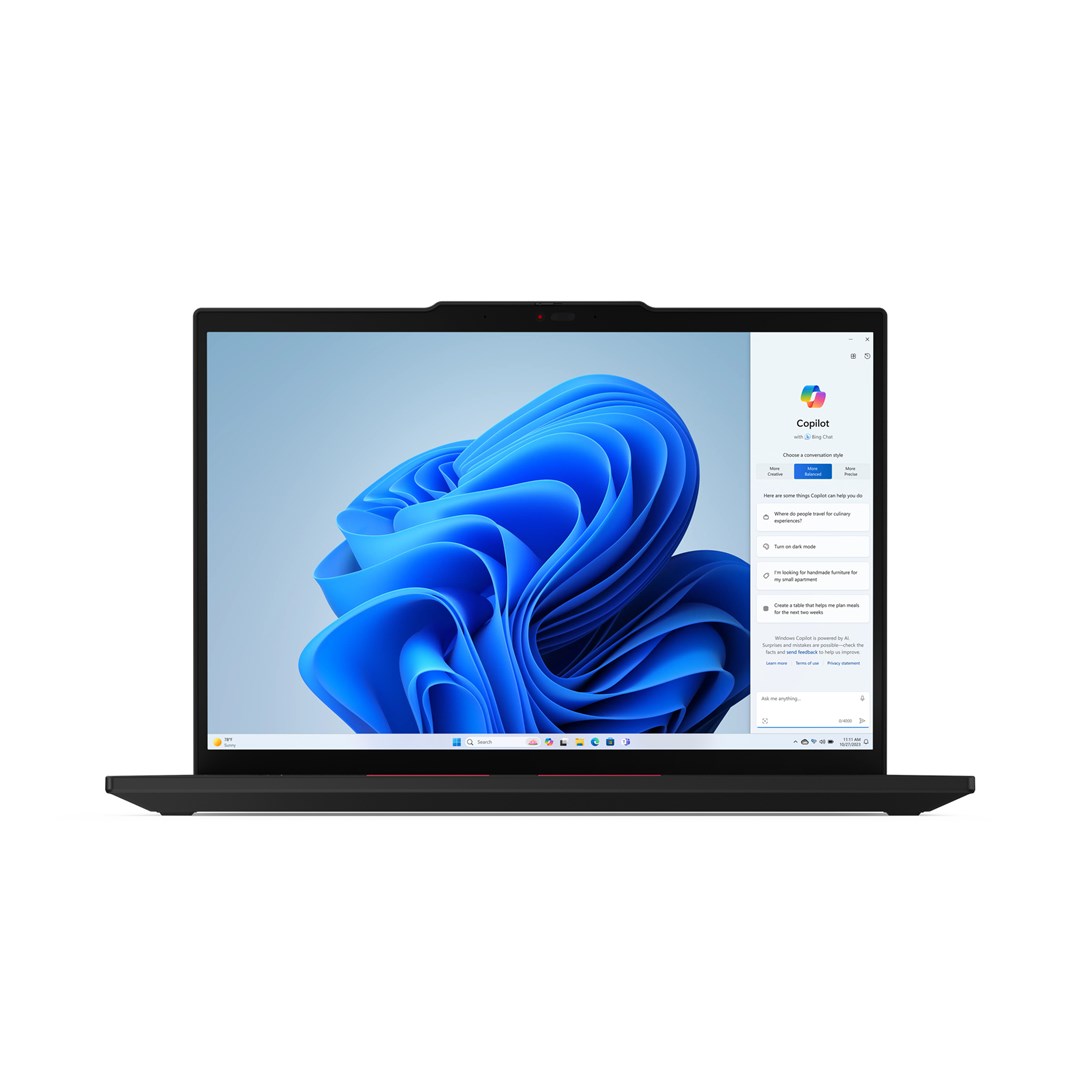 Lenovo ThinkPad T14 Gen 5 (Intel) Intel Core Ultra 7 155U Laptop 35.6 cm (14") WUXGA 16 GB DDR5-SDRAM 512 GB SSD Wi-Fi 6E (802.11ax) Windows 11 Pro English Black